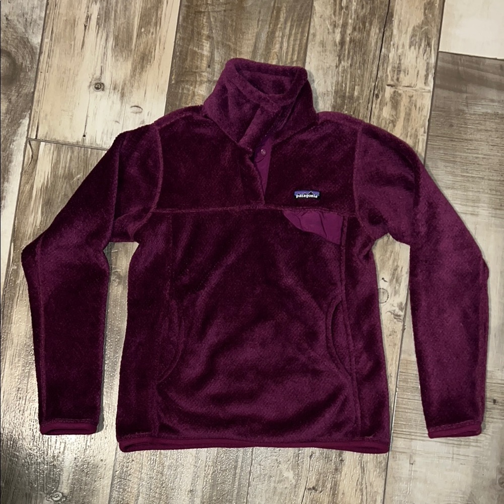 Patagonia Retool Snap Fleece Pullover Burgundy/Purple